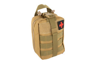Primary Arms First Aid Pouch - Coyote features a compact design and carry handle
